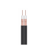 Twin Satellite Coax Cable (Black) Coax twin black